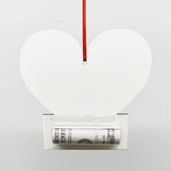 Sublimation Blank MDF Money Card Holder DIY Personalized Sublimation Gift Cash Card