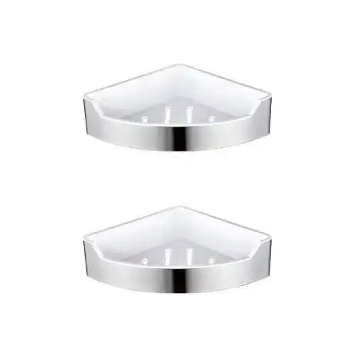 Wall Mounted Corner Bathroom Appliance Single Stainless Steel Shelf for Bathroom Wall