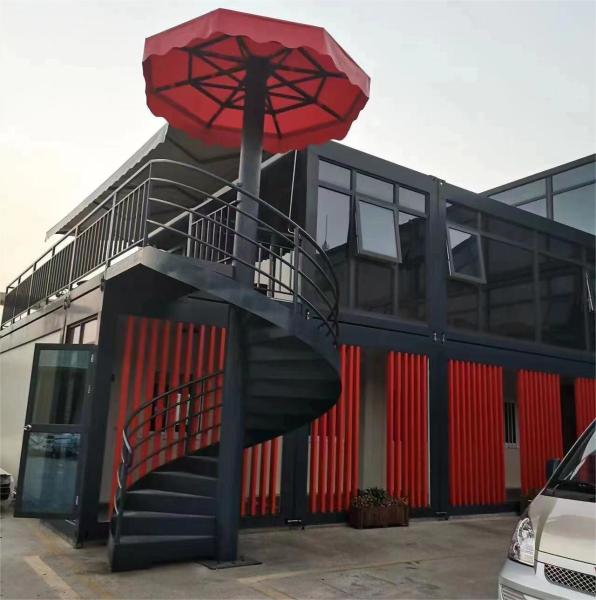 Projeto de Solução de Design Gráfico Capacidade Casa de Container Prefabricada Moderna 2 Quartos