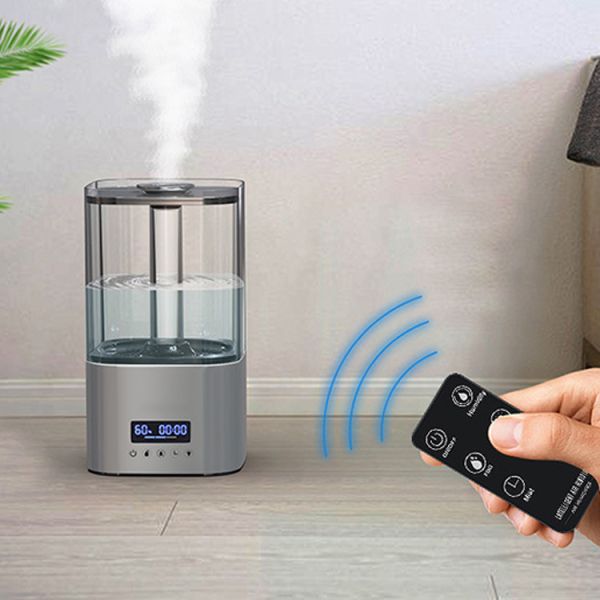 Увлажнитель таймера света ночи 7 цветов автоматический отключенный для большой цистерны с водой комнаты 5.5L