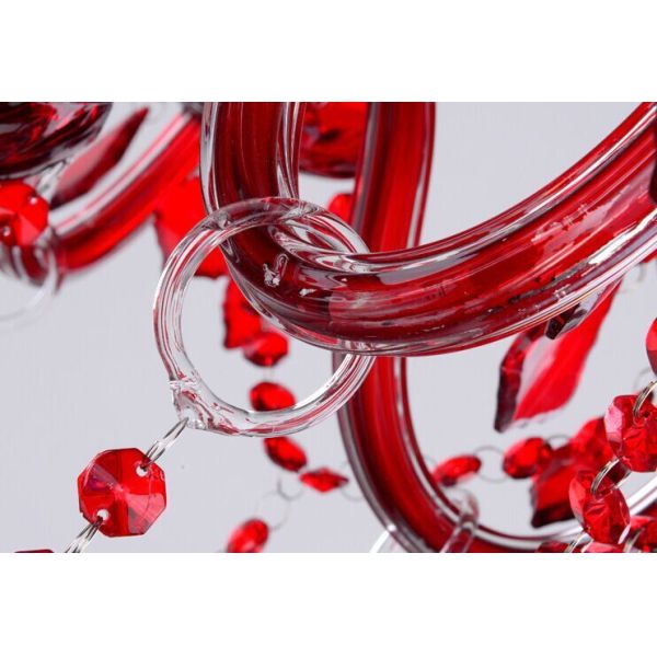 JYLIGHTING　Modern Crystal Drop Light K9 Crystal Pendant Lights For Weddings Ceiling Light Red For Wedding Lamp