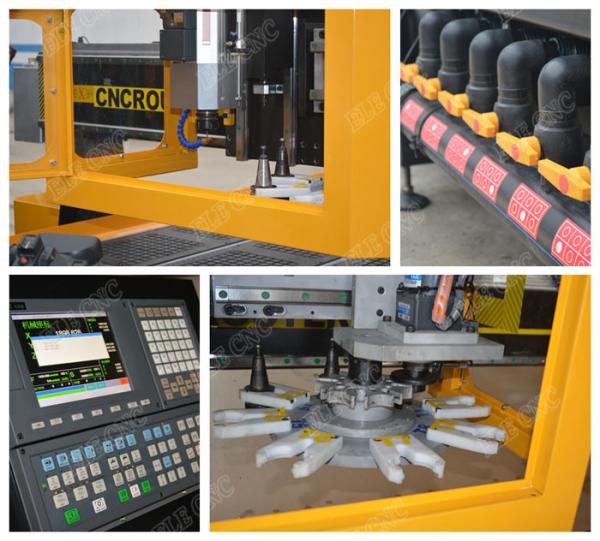 ELE - 2060 carousel tool changer router cnc atc machine with atc air cooling spindle