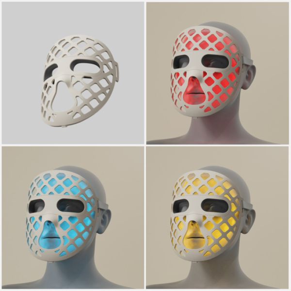 LED face mask 4 types of lighting IP67 Liquid silicone material face care Beauty instrument