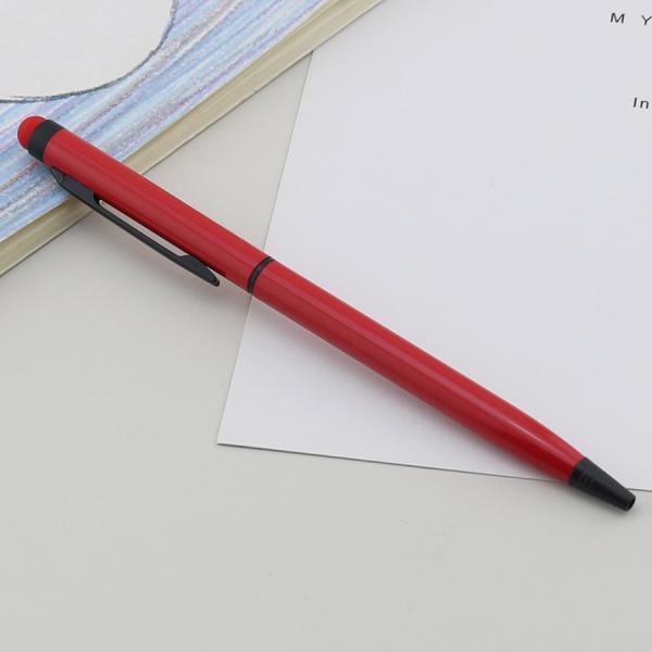 Colorful Metal Ballpoint Pen Touch Screen Twist Stylus Ball Pen For Office Business