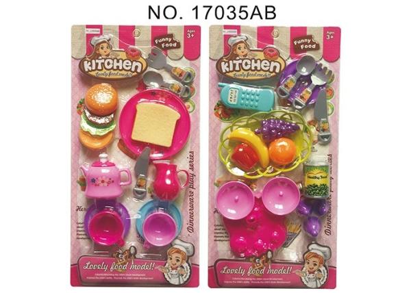 Toddler Pretend Food For Play Kitchen , Cooking Role Play 19 Pcs Eco Friendly