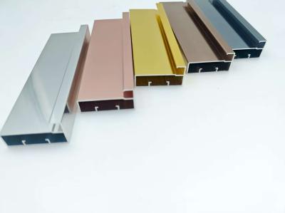 Custom Anodized Aluminium Alloy 6000 Series Aluminum Kitchen Cabinet Profile