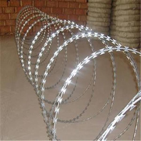 450mm Diameter Galvanized Barbed Razor Wire for Anti Climb Protective Construction