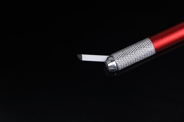 Inclinação semi permanente do branco da composição 0.25mm/lâmina flexível da curva para Microblading e Hairstroking