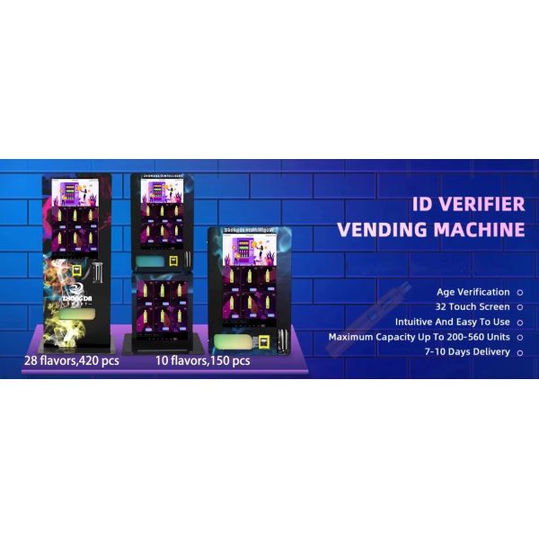 32 Inch Wall-Mounted Vending Machine with ID Card Reader for Tobacco Sales and SDK Integration