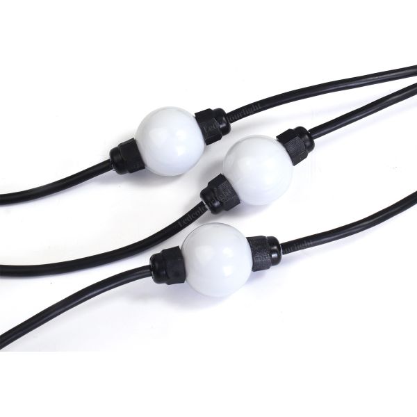 IP65 Waterproof 35mm DMX RGB LED Ball Light String with Custom Spacing