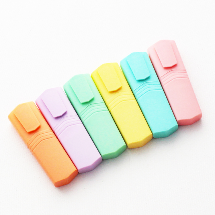 wholesale school and office stationery multicolor small highlighter pen set