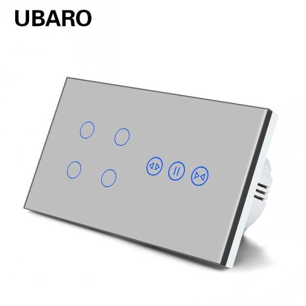 EU Standard Wi-Fi Smart Home Switch and Curtain Controller with Timer Function  Compliance for Seamless Automation