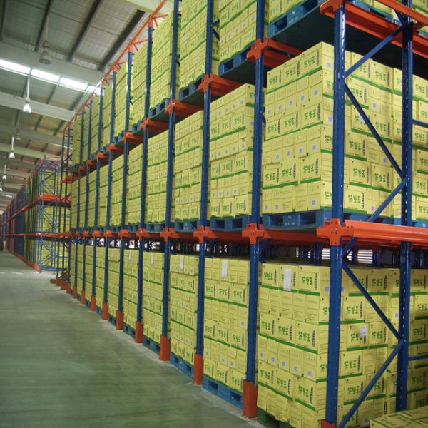 Heavy-Duty Drive-In Pallet Racking System Warehouse Storage Customizable Bulk Storage Racks