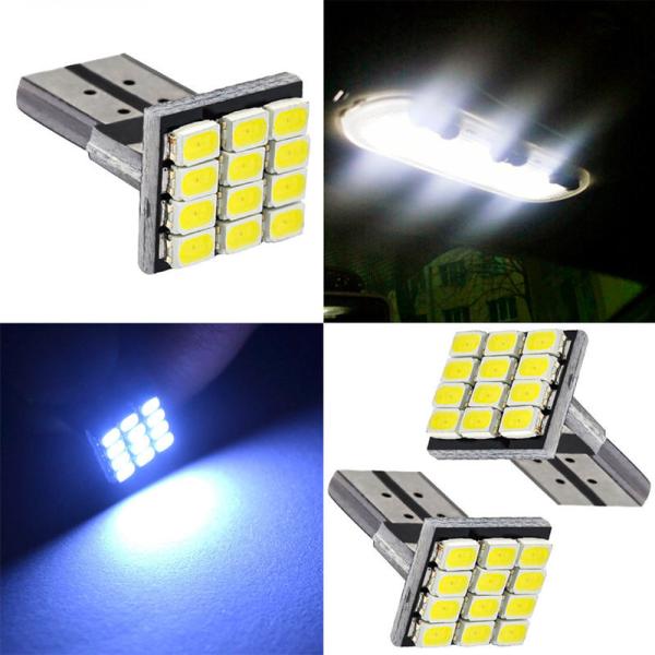 Power 9W LED Light Bulbs Waterproof IP67 360 Degree Automotive Light 12v T10 12SMD 1206 3020 Reading Light License Plate
