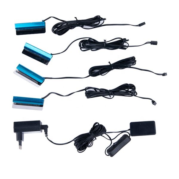 Modern Design Style LED Glass Display Showcase Light with Iron Clip Glass Shelf Light