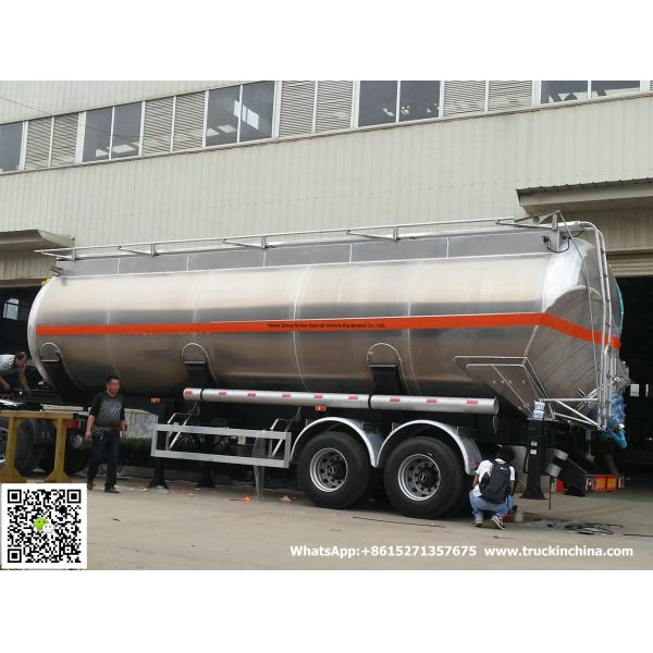 Aluminum Alloy  Wheat Flour Bulk Tanker with Tipping Hydraulic Cylinder (6000USG-10000USG ）whApp:+8615271357675