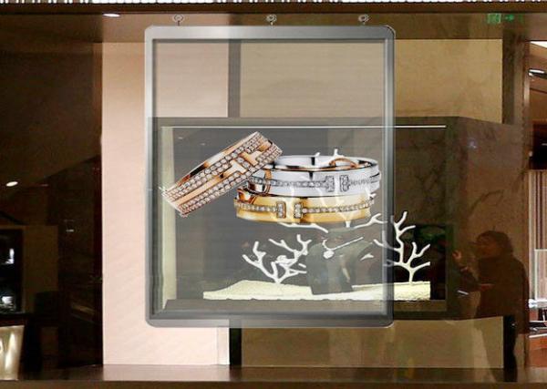 P3.9-7.8 Flexible Led Curtain Display , Transparent Led Video Wall 160°/160° Viewing Angle