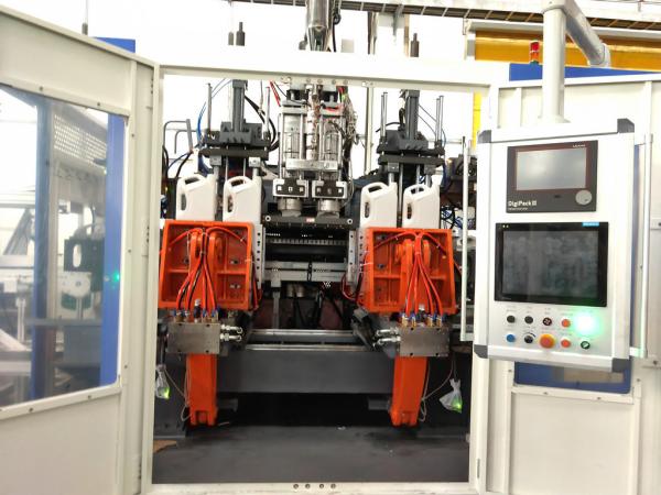 High Speed Hollow Blow Molding Machine 158 Kn Bottles Fully Automatic Extrusion