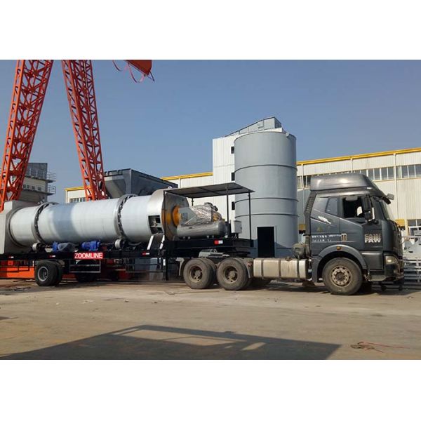 High Efficiency Hot Mix Mobile Plant 40-160 Tph Long Service Life Mobile Asphalt Mixing Plant