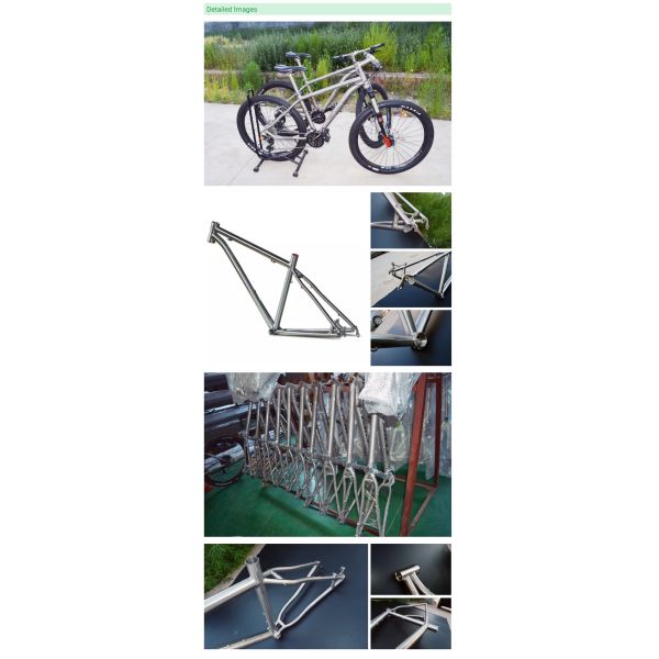 Road Bicycle Titanium Bike Components Extremely Light OEM Natural Gross Color