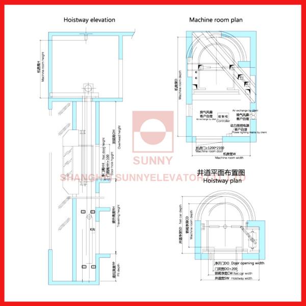 Observation /  Panoramic High Speed Elevator Multi Model For Passenger