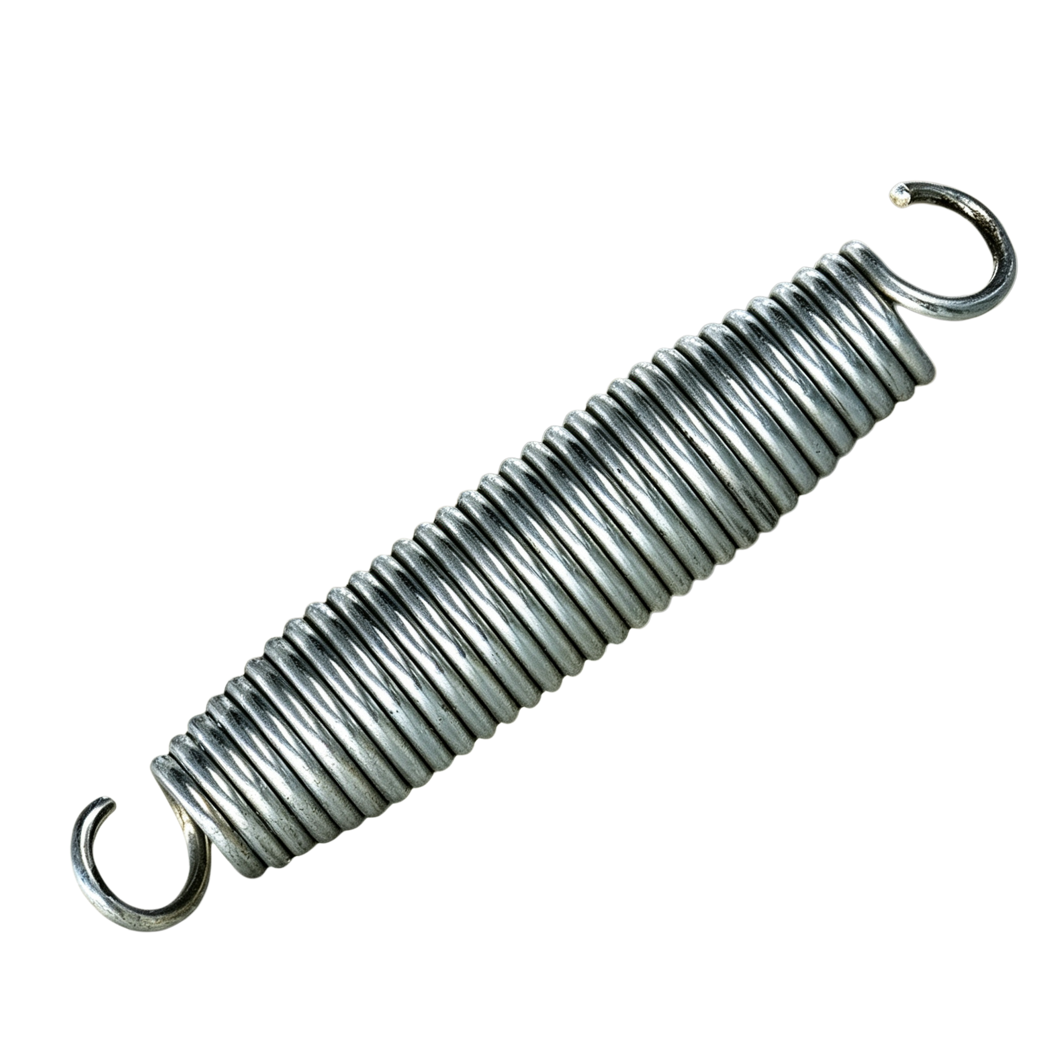 Stainless Steel Tension Spring with Custom Hook Designs for Industrial Use