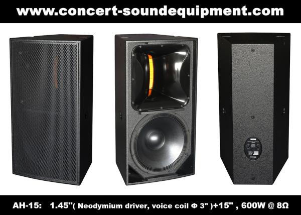 600W Concert Sound Equipment , 1.4 + 15 Full Range Speaker For Show , Conference , Living Event And DJ