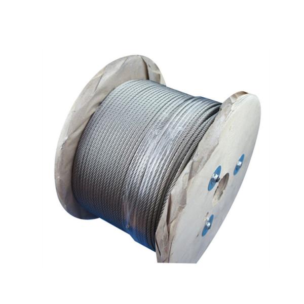 Câble en acier inoxydable AISI 6mm 7x19 SS 316, qualité marine