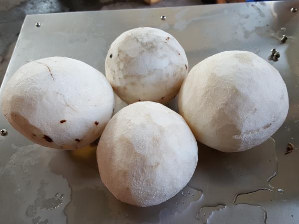 High Capacity Semi-automatic Coconut Peeling Machine Function Peeling Coconut Capacity 3-7 Pcs/min