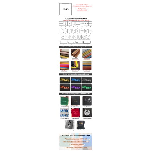 Han Hong Custom Logo Jewelry Package for Bracelet Necklace Ring PU Leather Velvet