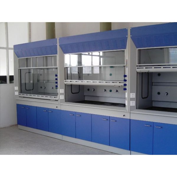 Wall Mounted Lab Fume Cupboard 8mm Thick White PP Board For Researcher Use