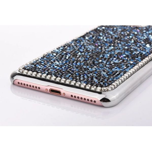 TPU Plating Glitter Jelly Color Pasted Back Cover Cell Phone Case For iPhone 7 6s Plus