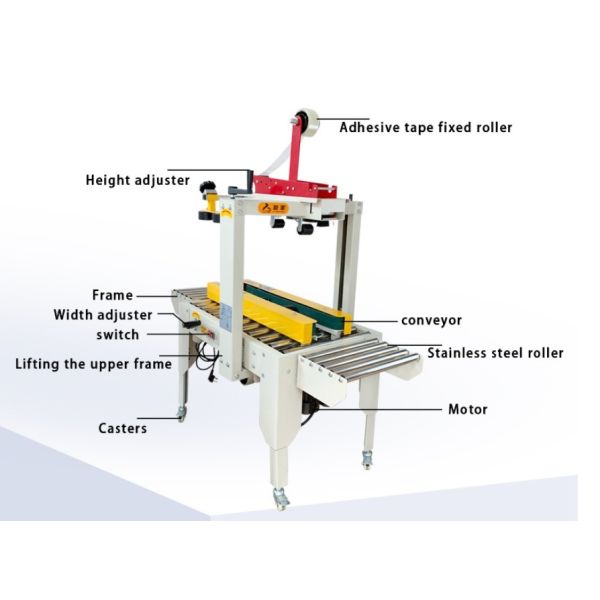 220V/50HZ Semi-Automatic Adhesive Tape Carton Box Left And Right Drive Sealing Packing Machine