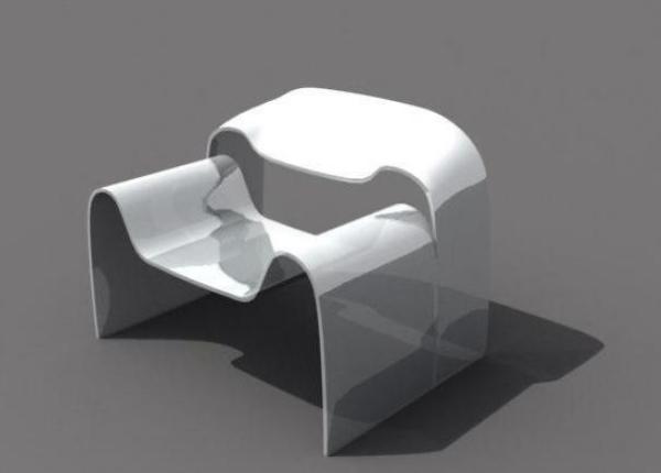 Custom SS316 Metal Furniture Sculptures Surface Brushed