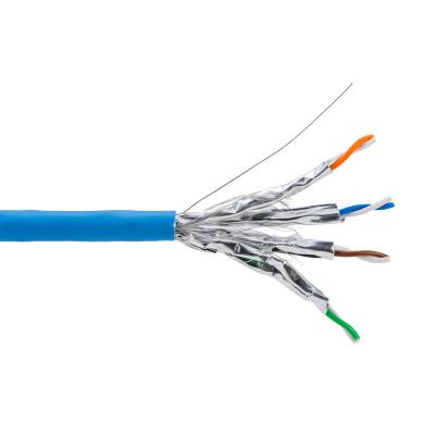 cabo da rede de 500MHz S/FTP CAT6 4P + revestimento exterior do LDPE do twisted pair de F