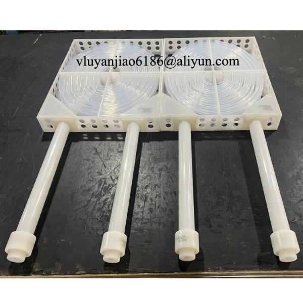 PVDF Frame PTFE Heat Exchanger for heating solutions in chemical tank