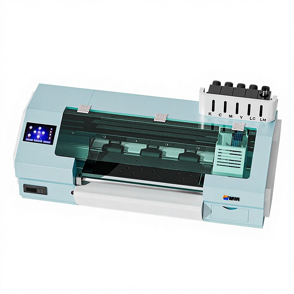 UV350 Crystal Label Printer Smart Upgrade High Speed Plastic Label Printer