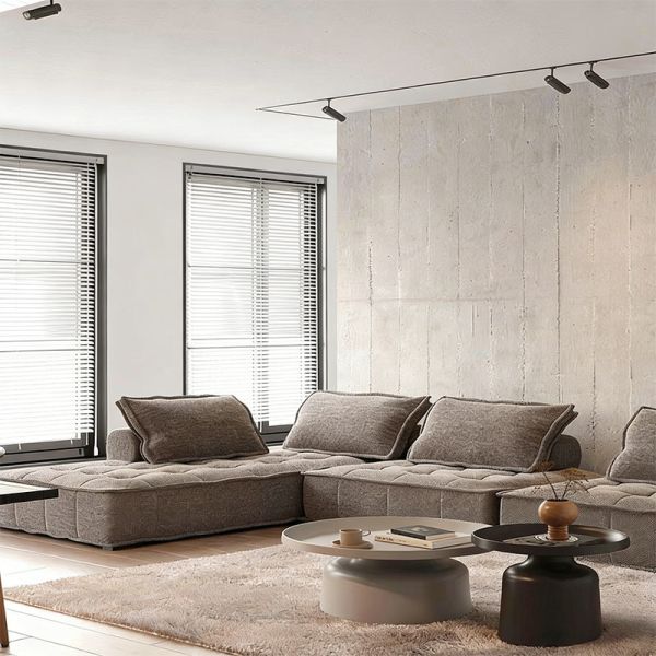 Modern Lazy Home Compressed Sofa Single Fabric Sponge Compressed Sofa Modern