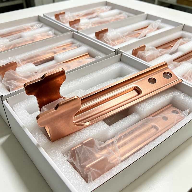 Custom CNC Machined T2 Pure Copper Slotted Mounting Bracket with Precision Adjustable Long Slot