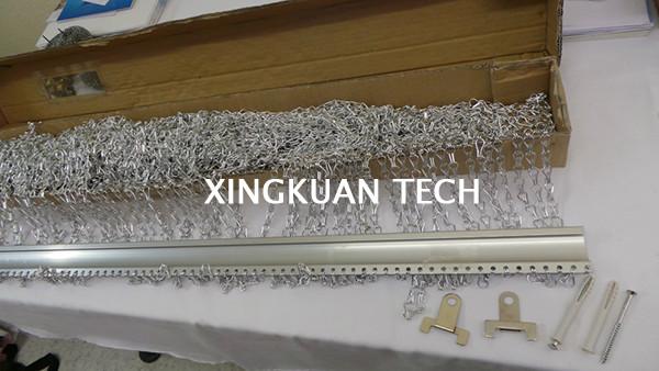 OEM ODM Aluminium Chain Door Fly Screen Curtain For Salons Homes Nightclub