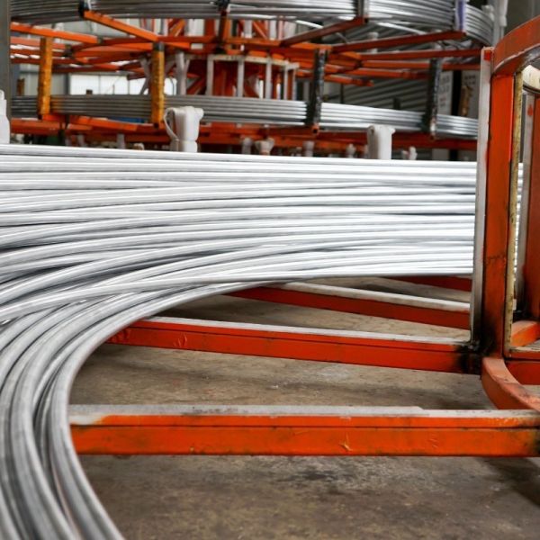 3003 Internal Thread Aluminum Tube, 7mm External Diameter, Heat Exchange