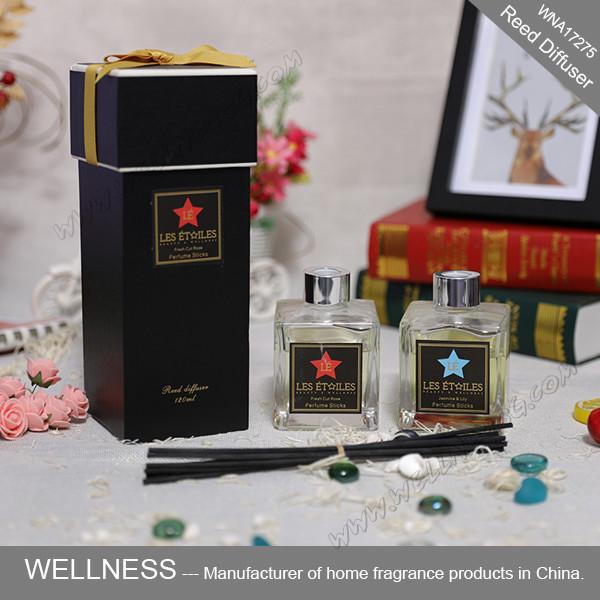 Luxury Home Reed Diffuser 80ml 100ml 150ml With Clear Liquid Bottle