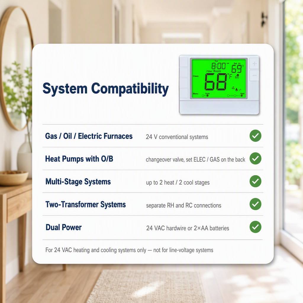 Programmable 7 DAY Coiiwsei Thermostat for Room Air Conditioning Unit