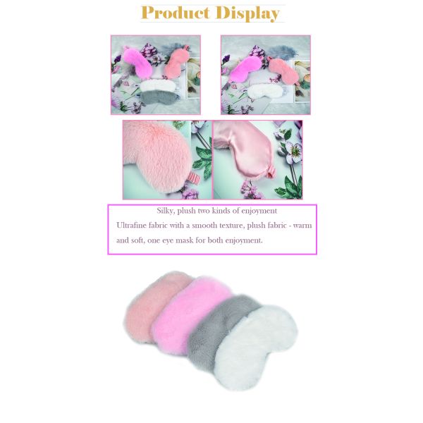 8*20.5cm Custom Travel Sleep Eye Mask Comfortable Animal Sleeping Eye Protection for Bed Sleep