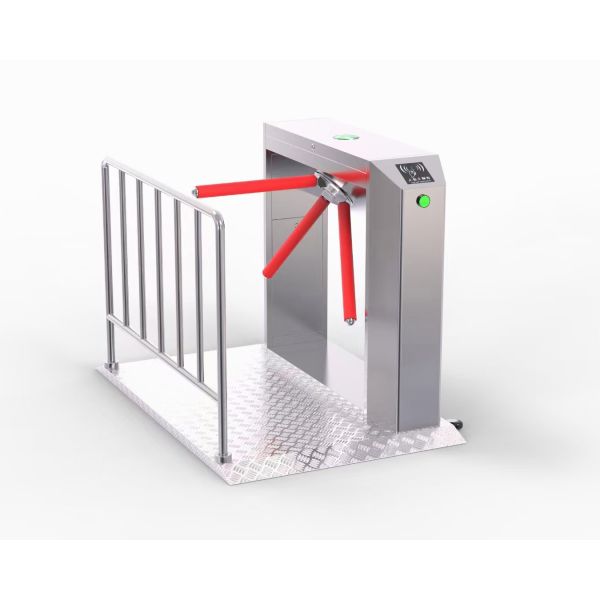 Fingerprint RS485 Communication 304 Stainless Steel Tripod Turnstile