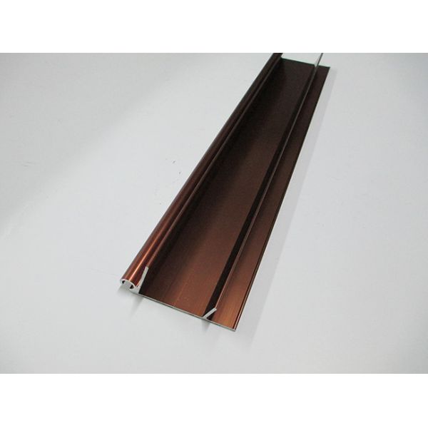 Dark Gold Color Anodized Kitchen Cabinet Aluminium Frame Good Formability