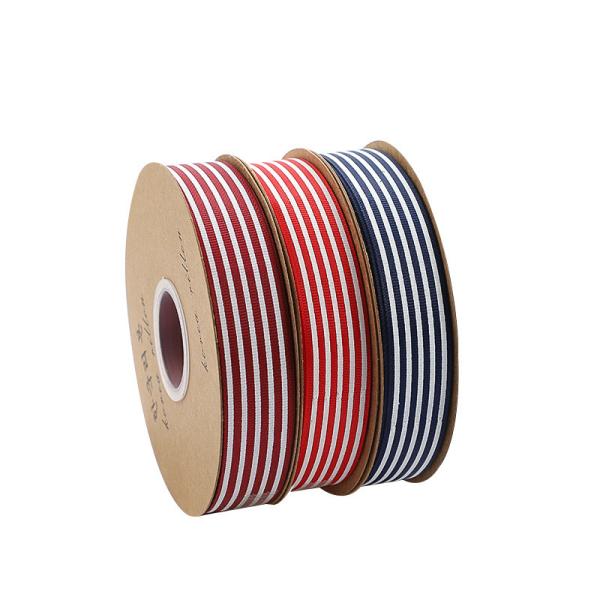 2.5CM Cake Shop Flower Ties Ribbons Flower Bouquet Gift Packaging Stripes Ribbons