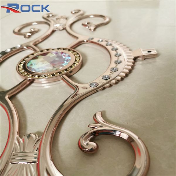 Vidro Georgian de galvanização da barra de Rose Gold Georgian Bar Flower para portas de Upvc