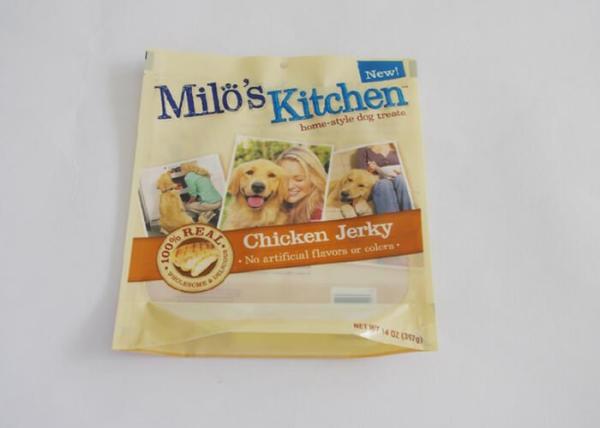 Custom Printed Animal Feed Packaging Bags Stand Up Pouch With Zipper Moisture Proof