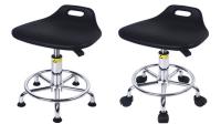 Black Polyurethane PU Leather Seat Esd Cleanroom Chair Student Laboratory Antistatic Swivel Office